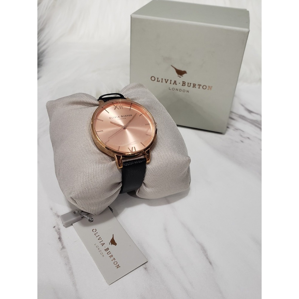 NEW 38mm The Olivia Burton Big Dial Rose Gold Watch OB14BD27